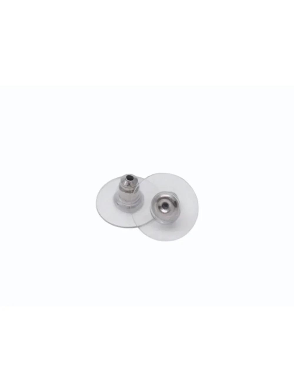 Chanel CC Logo Earrings 03 Rhinestone Metal Silver Clear